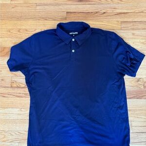 Ash & Erie Tech Polo - Midnight Blue - XL